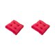thumbnail image 2 of Inteprter Comfort-almohadas cuadradas para el suelo, almohadillas para sillas de relajación, cojines, cojín para asiento de silla, color rojo Rosa roja 43*43cm 2piezas, 2 of 6