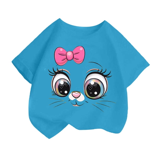 Playeras Para Hombre De Gran Tamaño Para Niñas Y Niños, Bonitas Camisetas De Manga Corta Con Cuello Redondo Y Estampado Informal De Verano, Camisetas Holgadas A La Moda