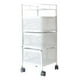 thumbnail image 5 of Estante de cocina giratorio Multiusos Organizador de Estantes Carro con ruedas Carro de almacenamiento para lavadero Cocina Garaje 3 niveles y blanco, 5 of 9