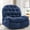 Blue, variant on Korser Power Swivel Rocker Recliner Chair with USB Ports Chenille for Living Room,Blue