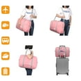 thumbnail image 6 of For Spirit Airlines Personal Item Bag 18x14x8, Travel Duffel Bag  with Shoulder Strap,Underseat Foldable Carry-on Luggage for Women,Pink Bags, 6 of 7