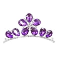 thumbnail image 1 of simhoa Rhinestone Bridal tiara with Combs Pin for Women Birthday Costume, 1 of 7