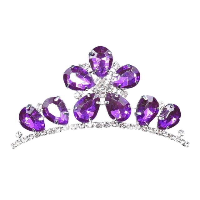 simhoa Rhinestone Bridal tiara with Combs Pin for Women Birthday Costume