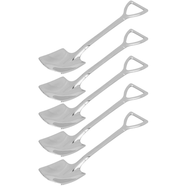 Juego De Cucharas De Café Y Postre Para Pastel, Juego De Cucharas Para Pastel De Postre Y Helado De Acero Inoxidable 304, 5 Uds.
