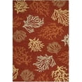 thumbnail image 1 of Couristan 21341140020040T 2 x 4 Pi Extérieur Échapper Récif de la Mer Tapis - Terre Cuite, 1 of 1
