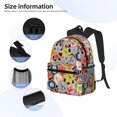 thumbnail image 3 of Yield Beach Life Print Backpack for Women Men, Lightweight Casual Travel Daypack, Classic Basic College Backpack, Middle School Bag, 3 of 5
