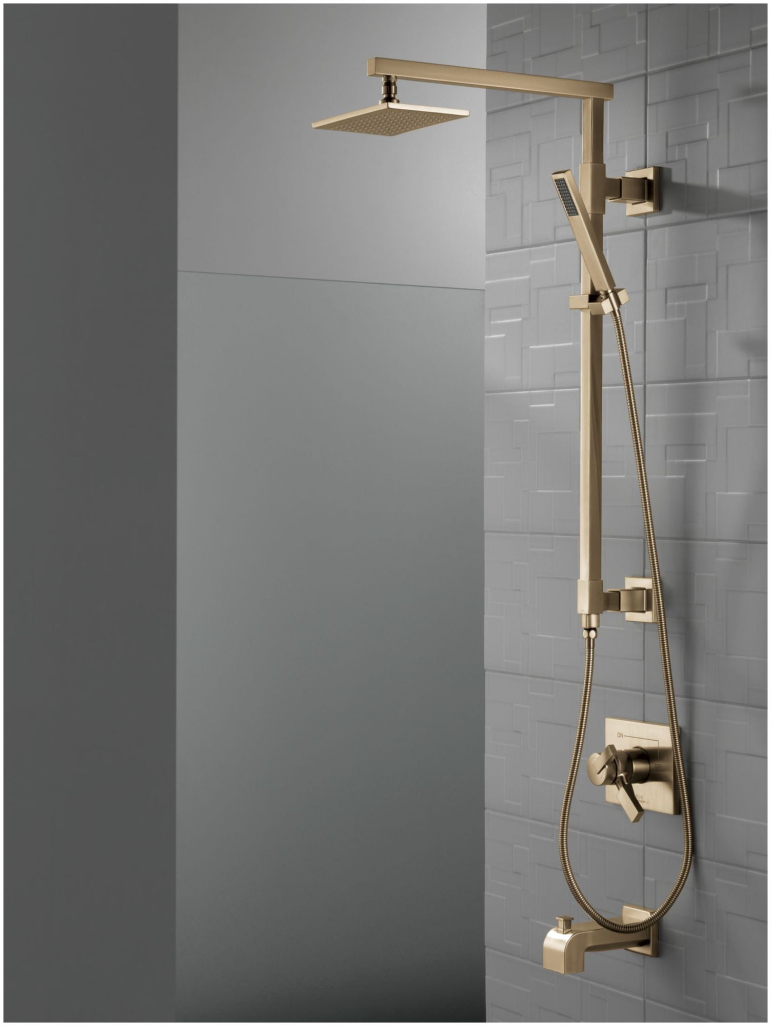 Delta RP62955KSPR 2.5 GPM Universal Rain Shower Head - Lumicoat Black Stainless