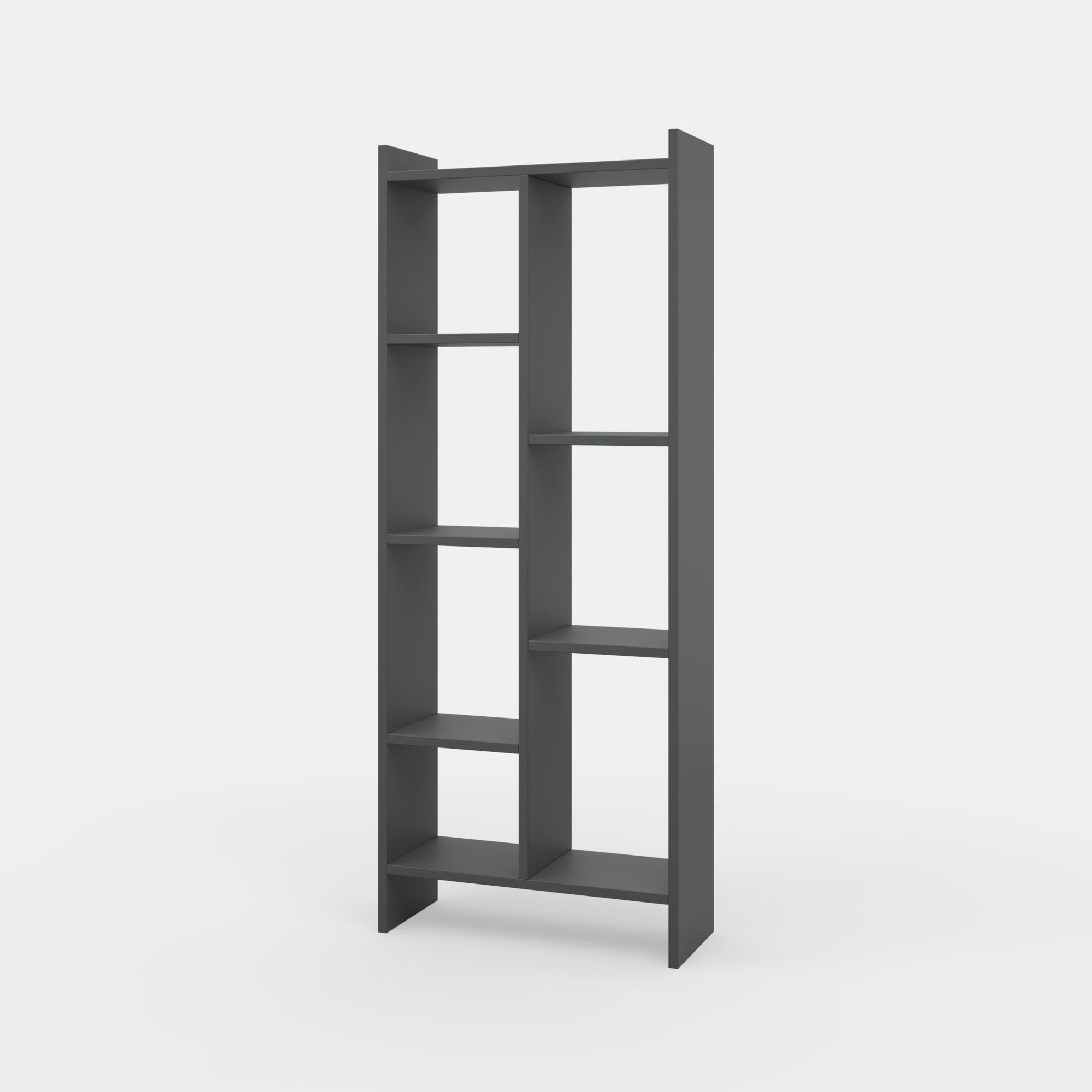 Ada Home Décor Eden 4 Tier Shelf Bookcase, Anthracite