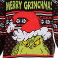 thumbnail image 4 of Dr. Seuss The Grinch Ugly Christmas Sweater Kid's Merry Grinchmas Knit Pullover, 4 of 6