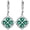 Four Leaf Clover, variant on St Patricks Day Shamrock Dangle Earrings 925 Sterling Silver Four Leaf Clover Earrings Irish Jewelry Gifts for Women