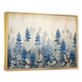 thumbnail image 2 of Designart "Refined Blue And Beige Bonnets Field" Blue Bonnets Floater Framed Wall Decor, 2 of 5