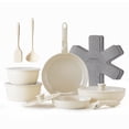 thumbnail image 1 of Juego de utensilios de cocina Redchef Ceramic Antiadherente de 16 piezas con mango desmontable, 1 of 9