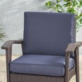 thumbnail image 2 of GDF Studio Massey Outdoor Water Resistant Fabric Club Chair Cushions with Piping, Navy Blue, 2 of 7