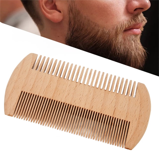 Beard Comb, Lice Comb Fine Teeth Professional Ergonomic Beech for Grooming for Home Travel