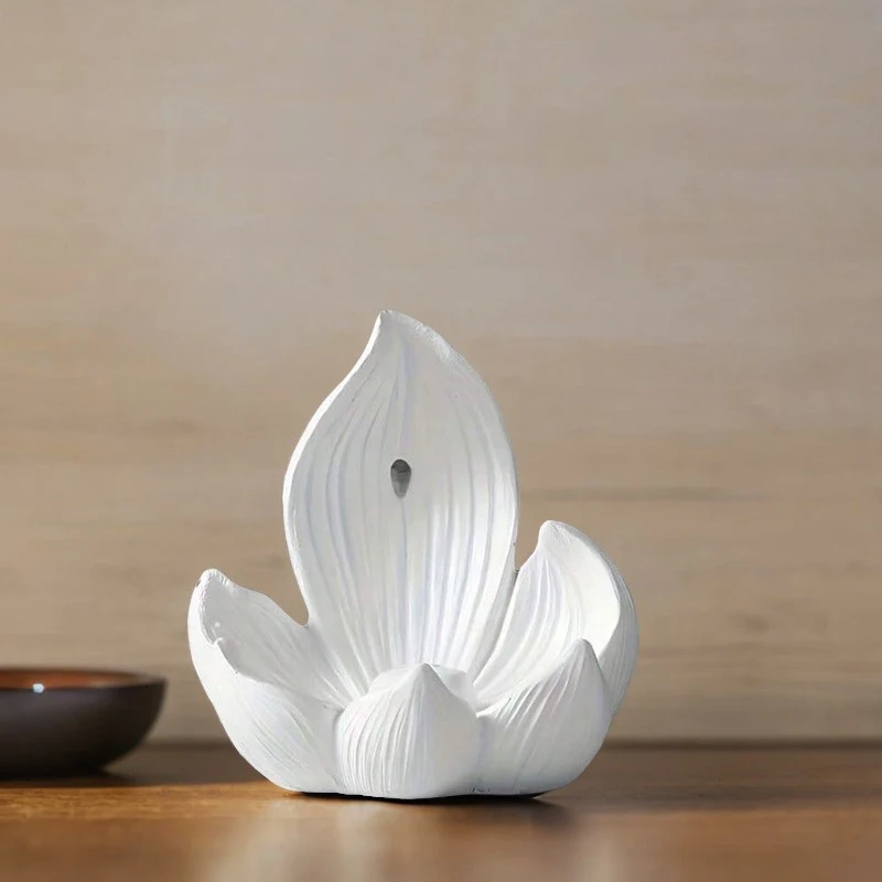 Incense Burner Stick Holder Buddhism Lotus Line Incense Plate Sandalwood Coil Base Temples Yoga Studios Home Decoration