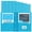 Blue, variant on ViVin 6-Pack Plastic Folders with Clear Front Pocket and 3-Prongs, Heavy-duty Assorted Color