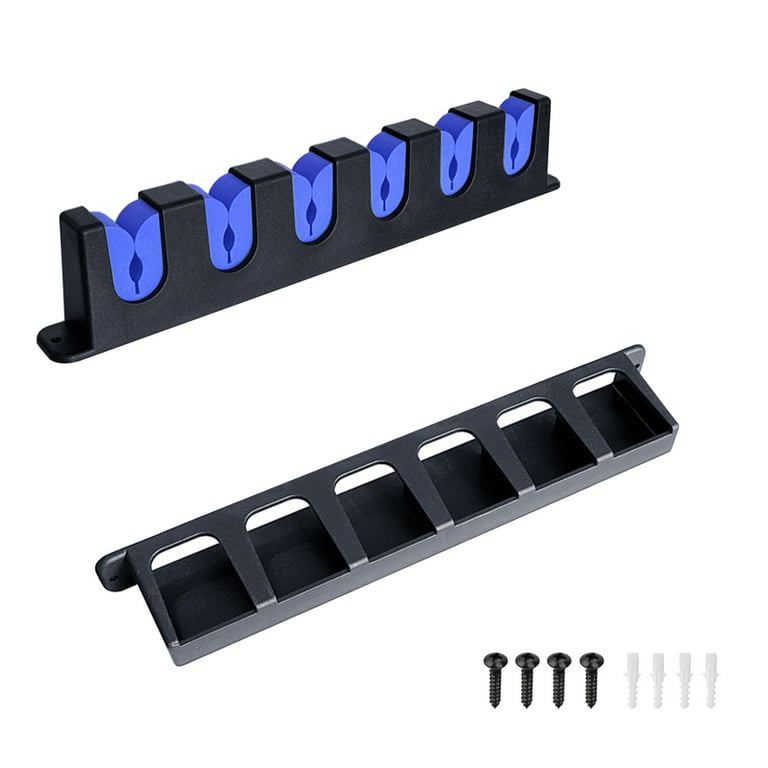 Vertical 6-Rod Fishing Rod Holder Wall Mounted Fishing Pole Rack for  Garage, Wall, Ceiling Rod Stand Easy Installation 