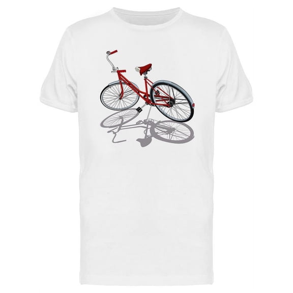 Red Cruiser Bike T-Shirt Men -Image by Shutterstock, Male 3X-Large
