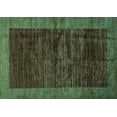 thumbnail image 1 of Ahgly Company Indoor Rectangle Abstract Turquoise Blue Modern Area Rugs, 2' x 5', 1 of 4