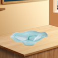 thumbnail image 6 of TISHITA Glass Fruit Serving Tray Creative Party Dessert Tray for Salad Cookies Snack Blue Green, 6 of 8