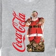 thumbnail image 3 of Coca-Cola - Vintage Santa with Presents - Men's Long Sleeve Crew Fleece Sweatshirt, 3 of 5