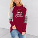thumbnail image 1 of Pntutb Moda Mujer Cuello Redondo Manga Larga Estampado Casual Camiseta Blusa PNTUTB Pntutb-8409, 1 of 5