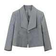 thumbnail image 2 of Chaquetas para niños, chaquetas de traje inglés para niños y niñas, chaquetas de estilo universitario, uniformes escolares, top de algodón para niñas., 2 of 6