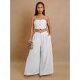 thumbnail image 2 of AURA Women Sleeveless Vest Wide Leg Pants Set Stretch Summer Outfit S-XXL Elegant Suit, 2 of 7