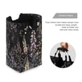 thumbnail image 3 of Yayeee Freestanding Laundry Hamper with Handle Collapsible Large Storage Basket for Clothes, Dark Flowers Pattern, 3 of 7