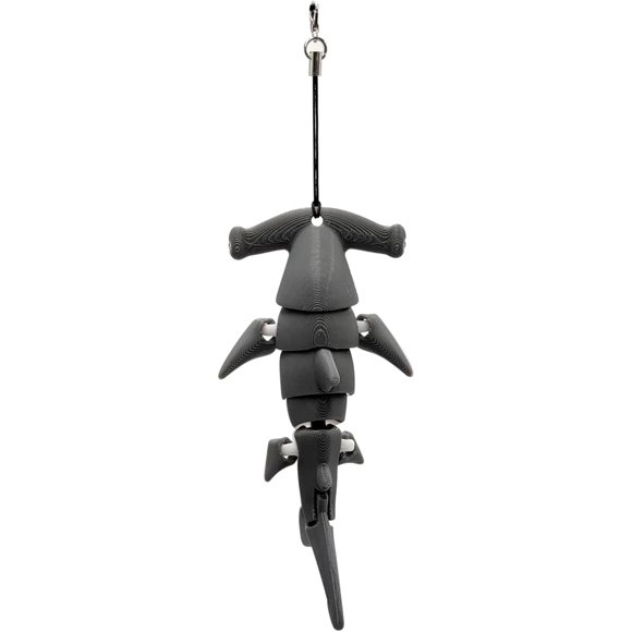 shiyou-Hammerhead Shark Keychain u2013 3D Printed Novelty Key Chain Charm Gift for Women Men, Handbag Purse Backpack Car