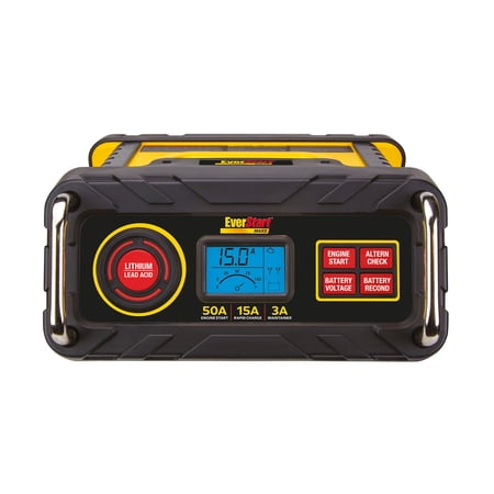 EVERSTART MAXX 50 AMP AUTOMOTIVE BATTERY CHARGER/MAINTAINER (BC50BE) NEW