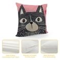 thumbnail image 4 of FUMJ Cartoon Cute Grey Cat Love Throw Pillow Cover,Cute Cartoon Animal Kitten Cushion Cover for Sofa Bed Home Decor ,Housewarming Gifts,Cat Lovers Cat Mom Gifts, 4 of 5