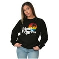 thumbnail image 4 of Puerto Rican Boricua Princess Latina Women Plus Size Crewneck Sweatshirt Brisco Brands 3X, 4 of 5