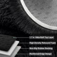 thumbnail image 6 of Lalado 8ft x 10ft Area Rug, Soft Fluffy Indoor Shag Area Rugs for Living Room Bedroom Decor Carpet, Black, 6 of 11
