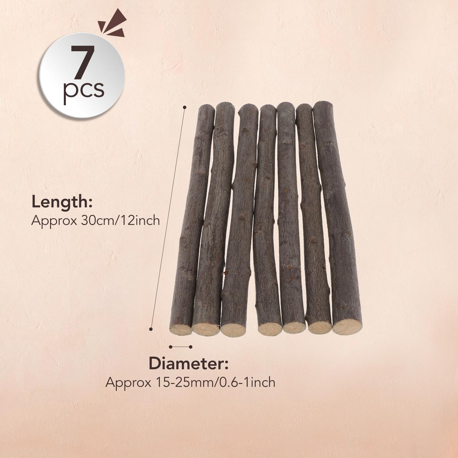 GUOOL 2x Wooden Stick 12 Inches Long 7 Pieces for Crafting, Perfect for Tags, Photo