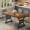 Retro+ black, variant on Large Dining Table for 6-8, Industrial Wooden Kitchen Table with Sturdy Metal Legs, Rectangular Long Dinner Table for Kitchen, Dining Room, Living Room（NO include chairs）