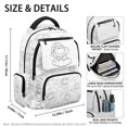 thumbnail image 5 of CHAQLIN Sleeping Elephant Cloud Bookbag, 17 Inch 600D Polyester Lightweight School Backpack for Girls, for School and Daily Travel, 5 of 10