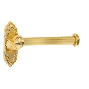 Alno Ribbon And Reed Single Post Tissue Holder Left Hand - Polished Brass