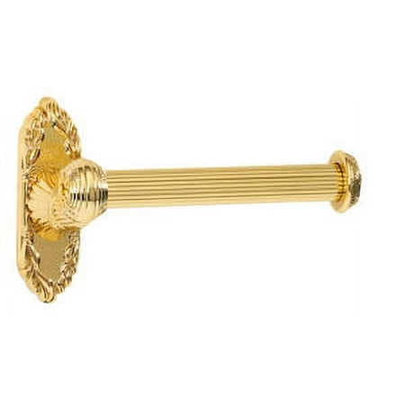 Alno Ribbon And Reed Single Post Tissue Holder Left Hand - Polished Brass