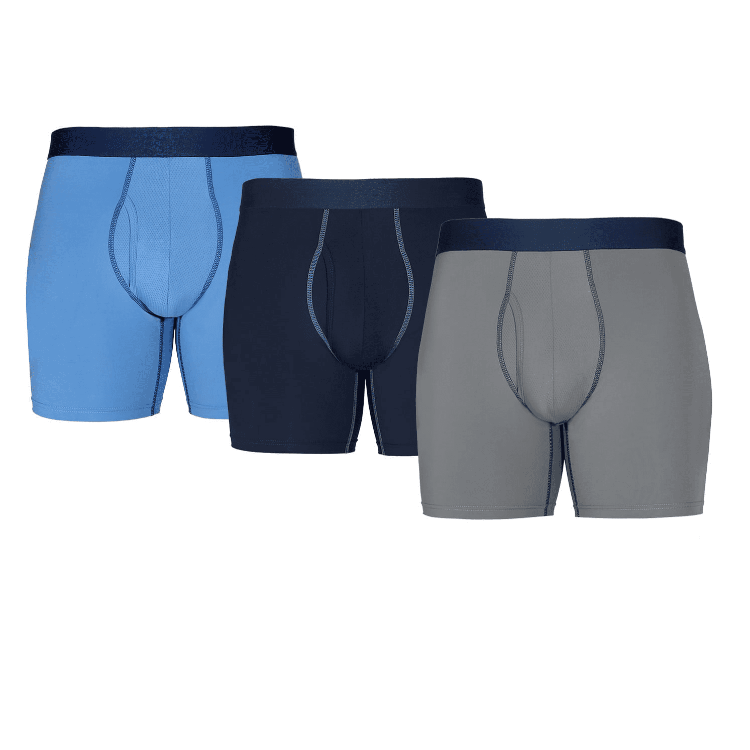 Brilliant Basics Men's Woven Boxer Shorts 2 Pack - Navy
