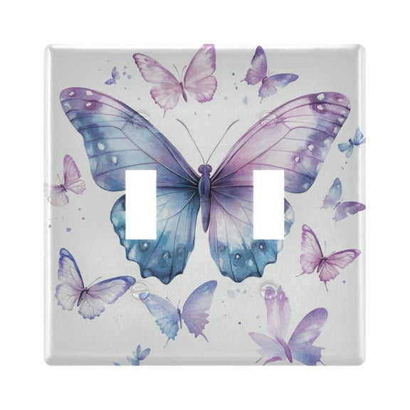 A Flock Of Butterflies Decorative Light Switch Plates Switch Cover Decorative Wall Plates Ideal for Living Room Kitchen Bedroom and Study
