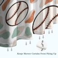thumbnail image 6 of Colorful Camo Baseballs Pattern Shower Curtain 36"x72" ,Bathroom Decorative Shower Curtains Set with 12 Hooks,Modern Waterproof Washable Shower Curtain, 6 of 6
