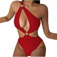 thumbnail image 2 of Jovati Women's Bikini Swimsuits One Shoulder Bathing Suits Filled Swimwear Has A Chest Pad No Steel Support Siamese Beachwear Sexy One Piece Swimsuits, 2 of 4