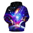 thumbnail image 3 of DDAPJ pyju Pullover Hoodie for Men Novelty 3D Graphic Hooded Sweatshirt Hip Hop Street Hoodies with Front Pocket on Purple XXL, 3 of 4