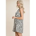 thumbnail image 3 of Solid V Neck Casual And Basic Top With Short Dolman Sleeves And Side Slit Hem, 3 of 5
