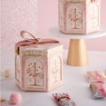 thumbnail image 3 of Storage Holder Candy Box Cartoon Print Carousel Pattern Dispense Candy Paper Jam Lovely Gift Bag Candy Box for Wedding Blue, 3 of 7