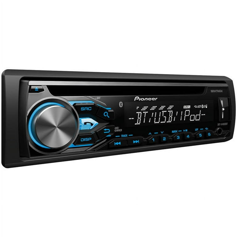 Pioneer DXT-X4869BT Bluetooth CD Car Stereo Receiver Bundle with Two 6.5  Speakers and Two 6 x 9 Speakers, w/ Remote 