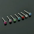 thumbnail image 3 of Wioihee Ladies' jewelry 60PCS Crystal Rhinestone Nose Ring Bone Stud Surgical Steel Body Piercing Jewelry Multi-Color, 3 of 3