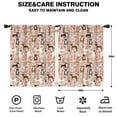 thumbnail image 2 of Blackout Kids Curtains,Boston Terrier Dog and Flower Florals Childrens Insulated Curtains Set Of 2,Bedroom Essentials,Toddler Room Decor 42"x54"(106x137cm), 2 of 4