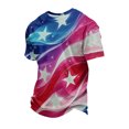thumbnail image 2 of GrmtClth Mens 4th of July Tops Independence Day American Flag Print Breathable T-Shirts Short Sleeve Trendy Shirts Crew Neck Clothing Navy 3XL, 2 of 4